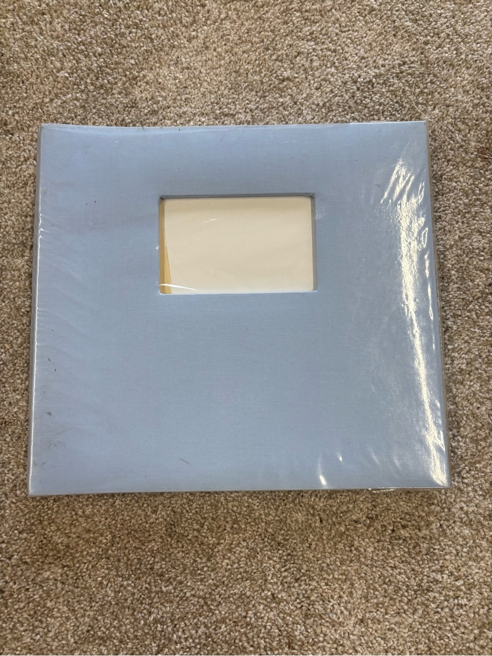 Light Blue Photo Album with Cover Window